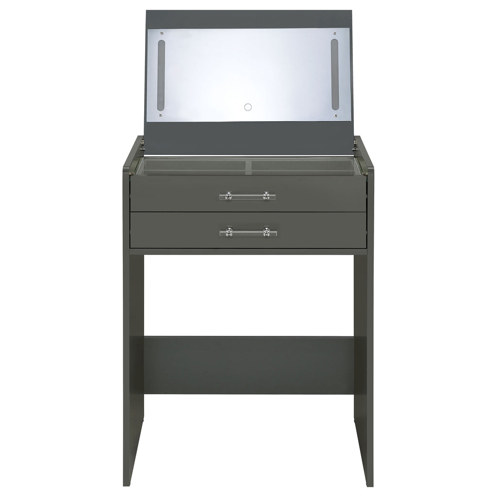 Danbury 3-drawer Makeup Vanity & Stool Set White High Gloss