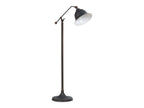 Eduardo 54-inch Bell Down Bridge Floor Lamp Dark Bronze