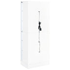 Cabra 4-door LED Curio Display Cabinet White High Gloss