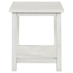 Payne Wood Coffee Table with Shelf Distressed Brown