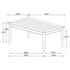Atwood 5-piece Rectangular Wood Dining Set Warm Brown
