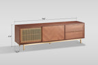 Milana TV Console (Walnut Gold) — additional view [3]