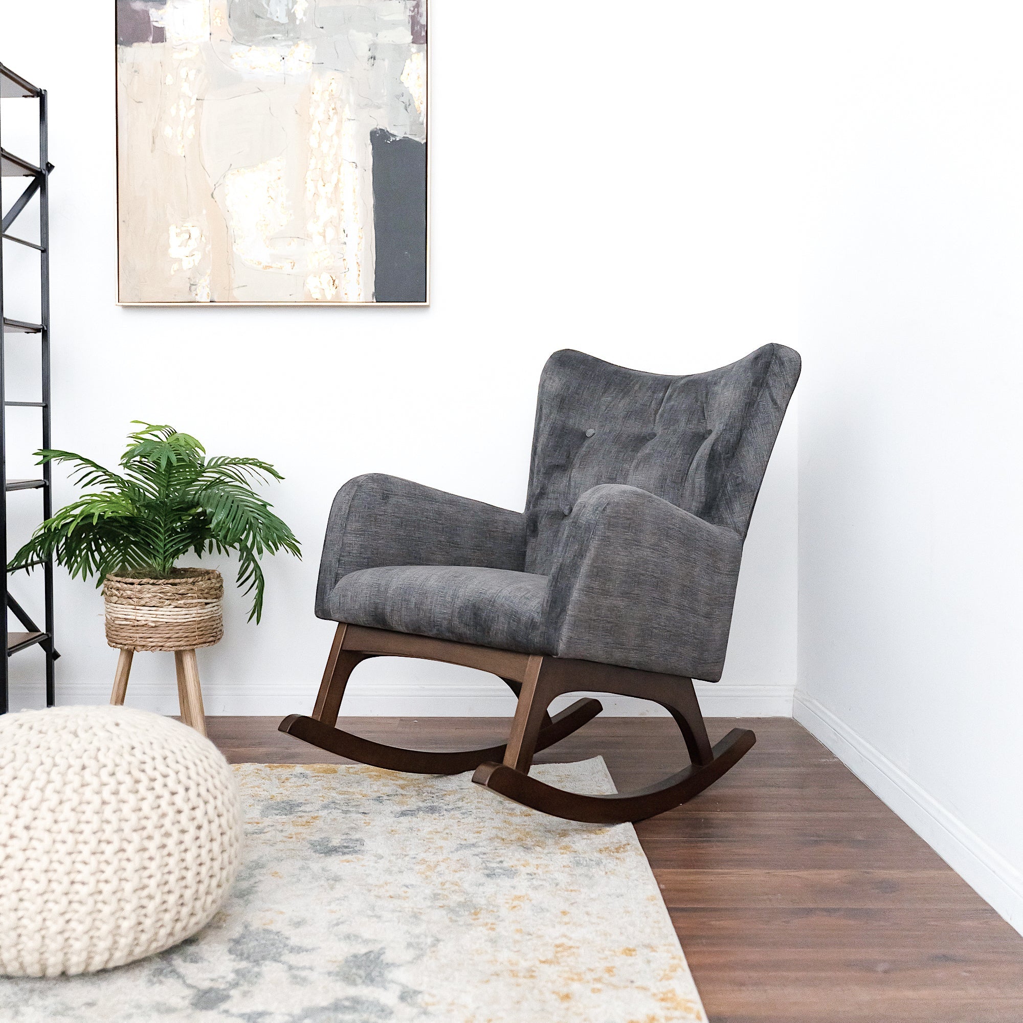Alistair Gray Fabric Rocking Chair