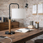 Arcus Paniz Simple Table Lamp with Cylinder Shade