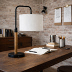 Arcus Paniz Simple Table Lamp with Cylinder Shade