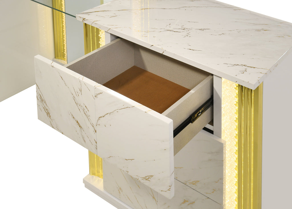 Mika Vanity Set with Stool