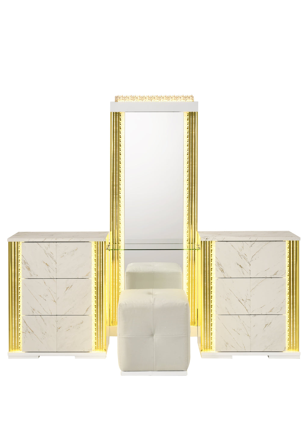 B31 Mika Vanity – Vanity set with Stool