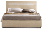 ESF Furniture - Ambra Legno King Bed in Ivory - AMBRABEDKS