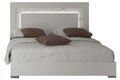 ESF Furniture - Carrara Queen Size Bed w/Light in White - CARRARABEDQS