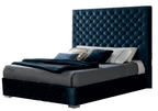 ESF Furniture - Leonor Queen Size Storage Bed in Blue - LEONORBEDQSBLUE