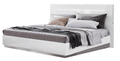 ESF Furniture - Onda Legno Queen Bed in White - ONDABEDQSLEGNO