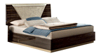 ESF Furniture - Smart Queen Size Bed in Walnut - SMARTQSWALNUT