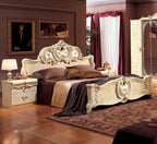 ESF Furniture - Barocco 3 Piece Queen Bedroom Set in Ivory - BAROCCOBEDQ.S-3SET
