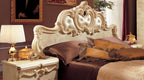 ESF Furniture - Barocco Queen Size Bed in Ivory - BAROCCOBEDQ.S