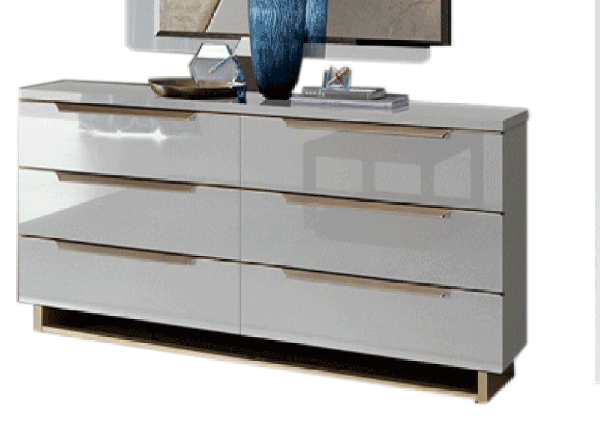 ESF Furniture - Smart Double Dresser in White - SMARTDRESSER