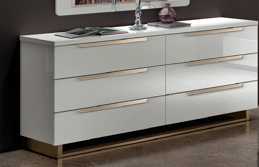 ESF Furniture - Smart Double Dresser in White - SMARTDRESSER