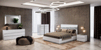 ESF Furniture - Camelgroup Italy Alba Double Dresser in White - ALBADOUBLEDRESSER