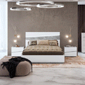 ESF Furniture - Camelgroup Italy Alba 3 Piece King Bedroom Set in White - ALBAKS-3SET