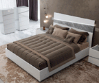 ESF Furniture - Camelgroup Italy Alba 3 Piece King Bedroom Set in White - ALBAKS-3SET