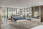 ESF Furniture - Alfa 3 Piece King Size Bedroom Set in Matt Grey - ALFA-EK-3SET