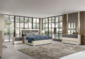 ESF Furniture - Alfa 3 Piece Queen Size Bedroom Set in Matt Grey - ALFA-Q-3SET