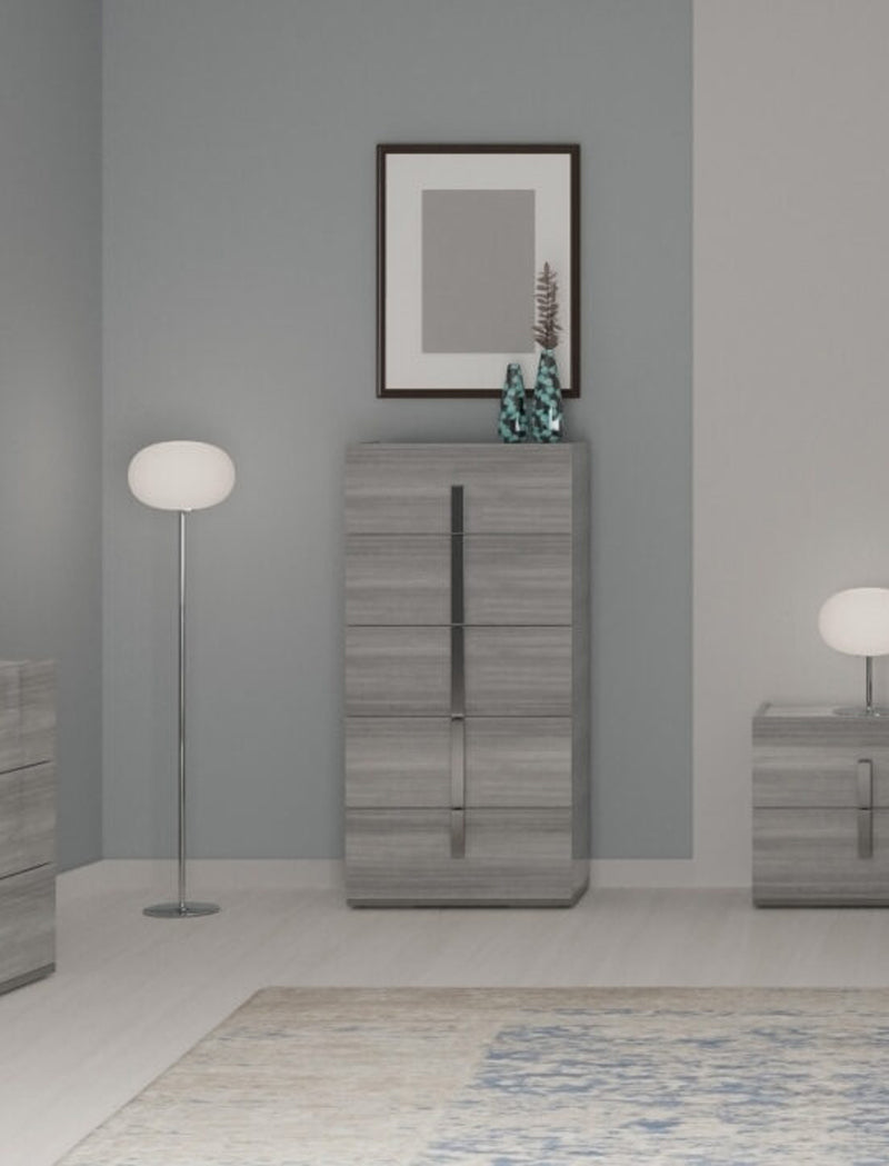 ESF Furniture - Carrara Chest in Grey - CARRARACHESTGREY