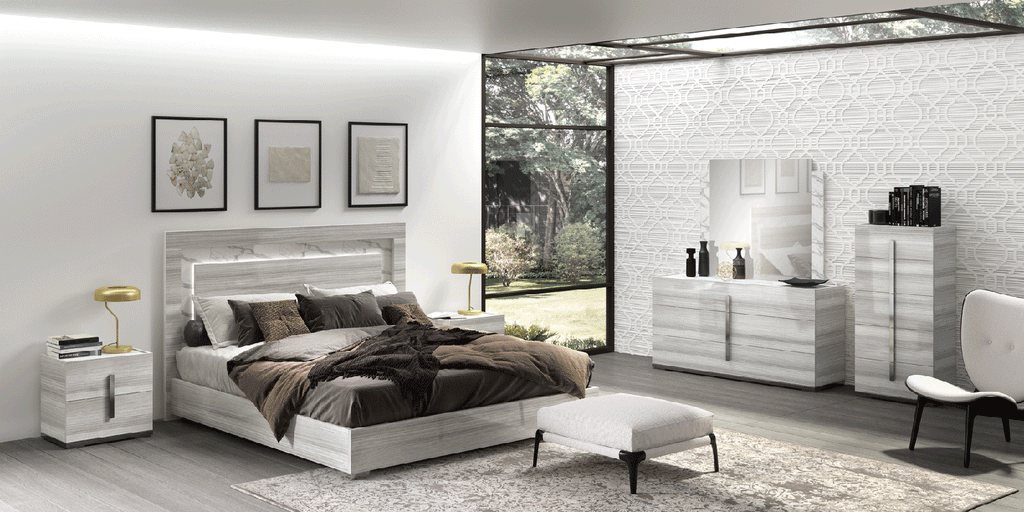 ESF Furniture - Carrara Chest in Grey - CARRARACHESTGREY