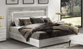 ESF Furniture - Carrara King Bed in Grey - CARRARABEDKSGREY