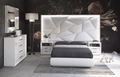 ESF Furniture - Majesty 5 Piece Queen Bedroom w/light and Carmen Cases - MAJESTYQS-5SET-CARMEN