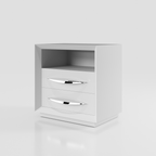 ESF Furniture - Majesty 3 Piece Queen Bedroom w/light and Carmen Cases - MAJESTYQS-3SET-CARMEN