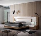 ESF Furniture - Mar 3 Piece King Bedroom Set in Natural - MARBEDKS-3SET
