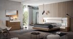 ESF Furniture - Mar Queen Bed with Storage in Natural - MARBEDQSSTORAGE