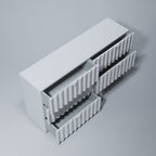 ESF FURNITURE - Orion Double Dresser in White - ORIONDDRESSER
