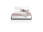 ESF Furniture - Panarea 4 Piece King Bedroom Set in White W/ Momo Cases - PANAREAKSWHITE-4SET