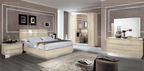 ESF Furniture - Camelgroup Italy Legno 5 Piece King Bedroom Set Ivory - PLATINUMKSBEIGE-5SET