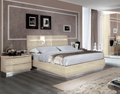 ESF Furniture - Camelgroup Italy Legno 3 Piece Queen Bedroom Set Ivory - PLATINUMQSBEIGE-3SET