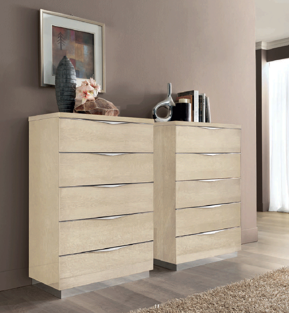 ESF Furniture - Camelgroup Italy Platinum Chest Ivory - PLATINUMCHESTIVORY