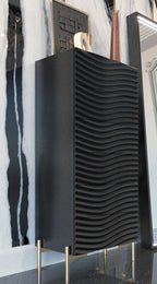 ESF Furniture - Franco Spain Wave Chest in Dark Grey - WAVECHESTGREY