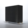 ESF Furniture - Franco Spain Wave Single Dresser in Dark Grey - WAVESINGLEDRESSEGREY