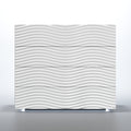 ESF Furniture - Franco Spain Wave Single Dresser w/light in White - WAVESINGLEDRESSEWHIT