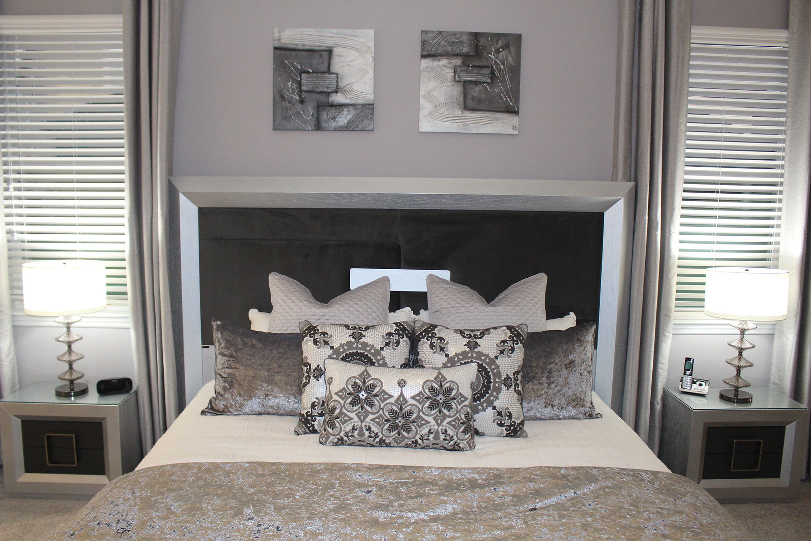 ESF Furniture - Enzo King Size Bed - ENZOBEDKS