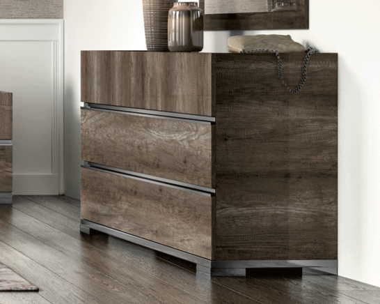 ESF Furniture - Status Italy Kamea Dresser in Vintage Oak - KAMEADRESSER