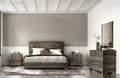 ESF Furniture - Status Italy Kamea 5 Piece King Bedroom Set in Vintage Oak - KAMEAKS-5SET