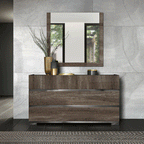 ESF Furniture - Status Italy Kamea Dresser in Vintage Oak - KAMEADRESSER