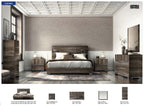ESF Furniture - Status Italy Kamea 5 Piece Queen Bedroom Set in Vintage Oak - KAMEAQS-5SET