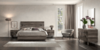 ESF Furniture - Medea 5 Piece King Bedroom Set in Vintage Oak - MEDEAKS-5SET