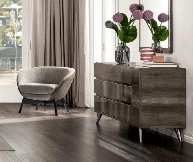 ESF Furniture - Medea Double Dresser in Vintage Oak - MEDEADRESSER