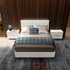 ESF Furniture - Smart 3 Piece Queen Bedroom Set in White - SMARTQSBED-3SET