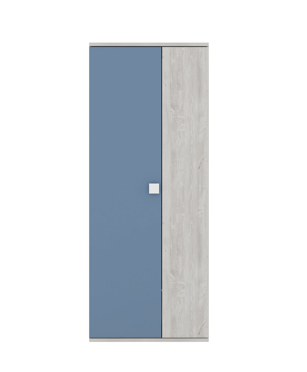 ESF Furniture - Jazz 4 Piece Kids Bedroom Set in Oak Blue - JAZZ-BED-4SET