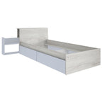 ESF Furniture - Jazz 2 Piece Single Bedroom Set in Oak White - JAZZ-WHITE-2SET